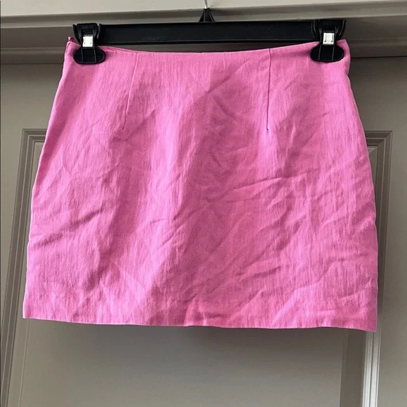 H&M Hot Pink Mini Skirt with Side Slit - Picture 3 of 4